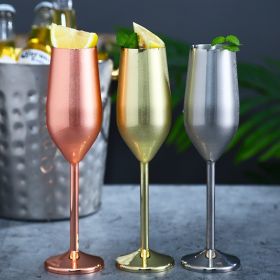Happiest Hours Cocktail Glasses Let The Party Begin (Color: Golden Wine Goblet Pair)